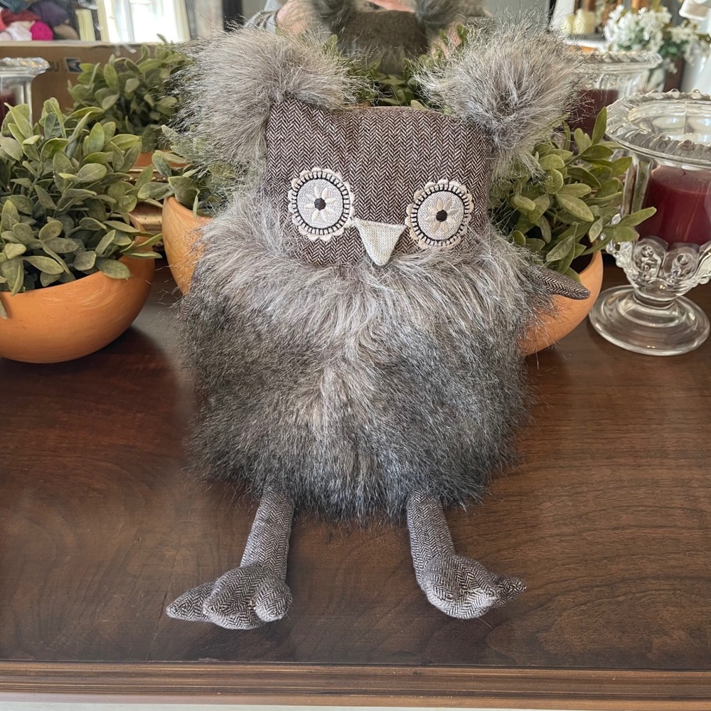 Restoration Hardware‎ Baby & Child Plush Owl Stuffed Animal Whimsical Soft Toy